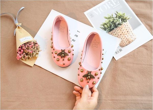 

2018 осень новая детская обувь девушки фасоль обувь маленькие пчелы принцесса стил