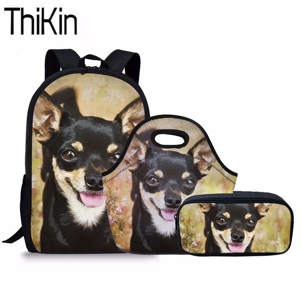thikin 3pcs/set school bags for teenager girls chihuahua printing schoolbag children shoulder backpack kids primary school bag
thikin 3pcs/set school bags for teenager girls chihuahua printing schoolbag children shoulder backpack kids primary school bag