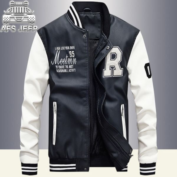 new men jacket embroidery baseball jackets pu leather coats slim fit college fleece pilot leather jackets casaco masculino man big sale, Black;brown
new men jacket embroidery baseball jackets pu leather coats slim fit college fleece pilot leather jackets casaco masculino man big sale, Black;brown
