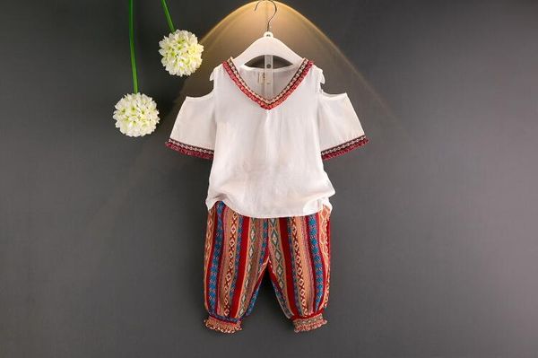 wholesale kids designer clothes girls fashion short sleeve floral clothes pants 2 pcs summer baby girl designer clothes chiffon outfits, White
wholesale kids designer clothes girls fashion short sleeve floral clothes pants 2 pcs summer baby girl designer clothes chiffon outfits, White