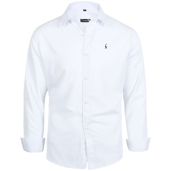 gustomerd 2018 new men's shirt giraffe embroidery men's casual slim long-sleeved shirt solid color cotton long sleeve, White;black
gustomerd 2018 new men's shirt giraffe embroidery men's casual slim long-sleeved shirt solid color cotton long sleeve, White;black