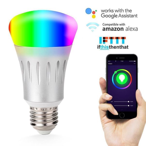 Wireless WiFi E27 Smart Light Bulb Alexa and Google Home Voice Control Bulb Can Adjust Photochromic Change
Wireless WiFi E27 Smart Light Bulb Alexa and Google Home Voice Control Bulb Can Adjust Photochromic Change