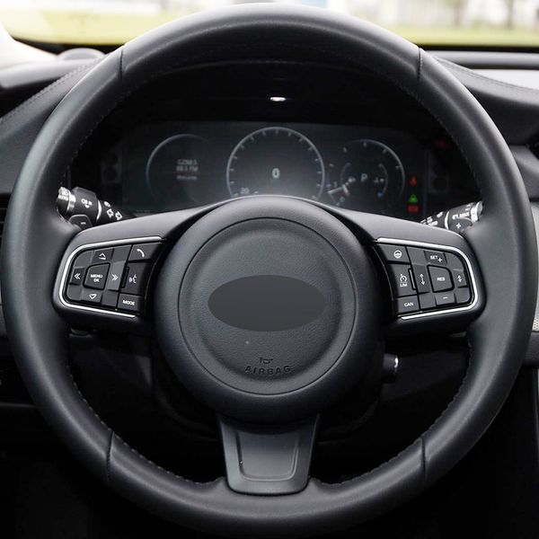 xuji black genuine leather hand-stitched car steering wheel cover for jaguar xf xfl sportbrake f-pace sportbrake f-type sport
xuji black genuine leather hand-stitched car steering wheel cover for jaguar xf xfl sportbrake f-pace sportbrake f-type sport