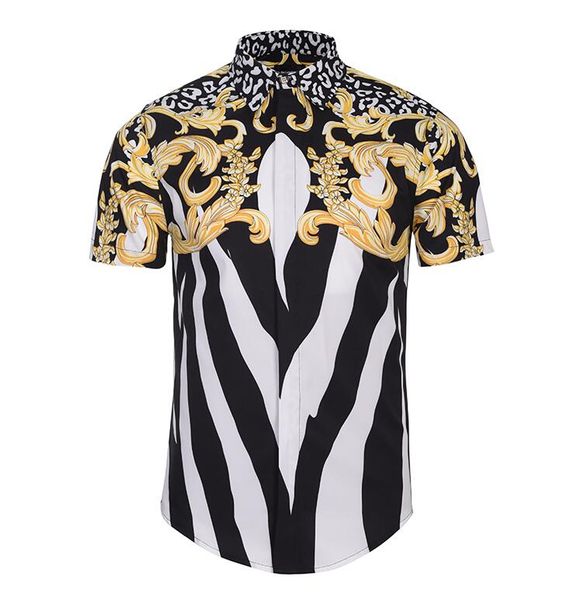 europe men's new digital 3d creative fashion personality striped floral printed shirt short sleeved shirt youth tide, White;black
europe men's new digital 3d creative fashion personality striped floral printed shirt short sleeved shirt youth tide, White;black