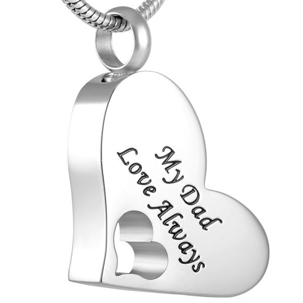 ijd8529 my dad love always engrave memorial ashes keepsake pendant necklace for pet human cremation keepsake jewelry, Silver
ijd8529 my dad love always engrave memorial ashes keepsake pendant necklace for pet human cremation keepsake jewelry, Silver