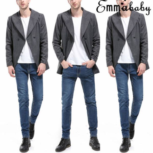 2018 brand new fashion warm men's casual coat winter turn-down collar trench coat overcoat slim solid black gray long jacket, Tan;black
2018 brand new fashion warm men's casual coat winter turn-down collar trench coat overcoat slim solid black gray long jacket, Tan;black