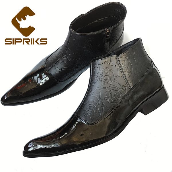 sipriks mens shiny boots genuine leather black zipper boots elegant boss ankle cool mens modern dress italian style
sipriks mens shiny boots genuine leather black zipper boots elegant boss ankle cool mens modern dress italian style