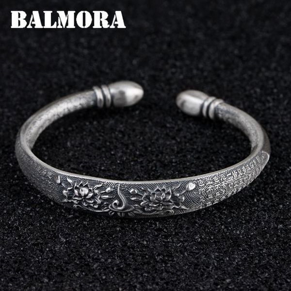 balmora 990 pure silver sutra buddhism flower open bangles for women about 17 cm bracelet jewelry accessories esposas sz0523, Black
balmora 990 pure silver sutra buddhism flower open bangles for women about 17 cm bracelet jewelry accessories esposas sz0523, Black