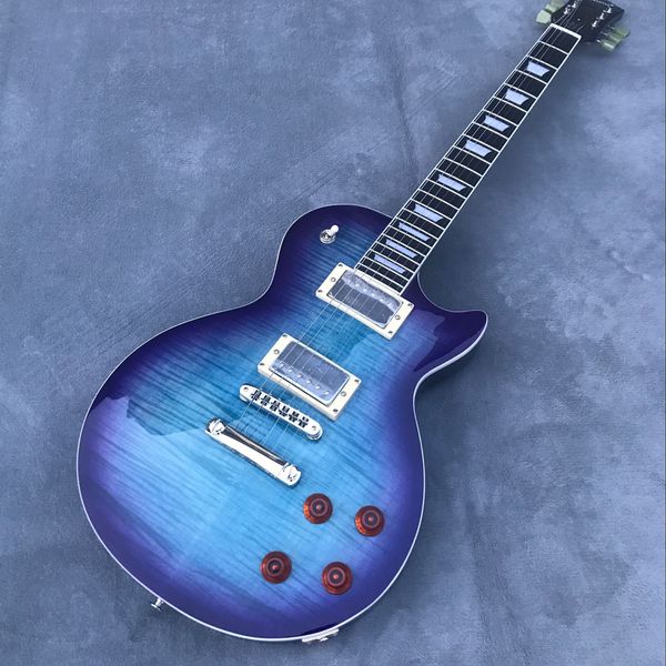 standard electric guitar in blue burst color with natural wood color of back ,selling wholesale guitarra
standard electric guitar in blue burst color with natural wood color of back ,selling wholesale guitarra