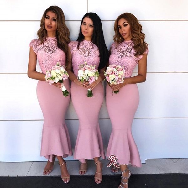 dusty pink mermaid невесты платья голеностопного длина рукава cap кружева и атласа горничной честь платья вечера носите сексуальные платья с, White;pink
dusty pink mermaid невесты платья голеностопного длина рукава cap кружева и атласа горничной честь платья вечера носите сексуальные платья с, White;pink