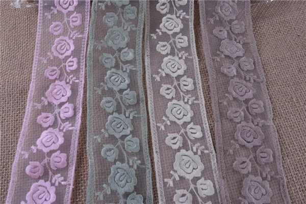 9yards delicate embroidered flower tulle lace trim for diy five colors size:5.5cm, Black
9yards delicate embroidered flower tulle lace trim for diy five colors size:5.5cm, Black