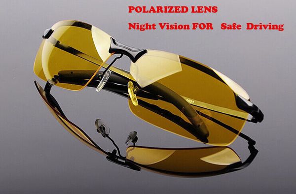 news night vision men anti-glare polarizer yellow sunglasses for driving, White;black
news night vision men anti-glare polarizer yellow sunglasses for driving, White;black