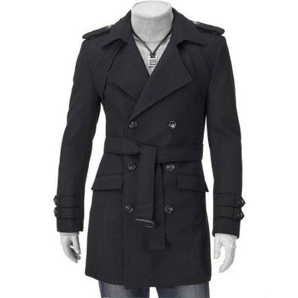 2018 brand winter autumn men's jackets fashion male casual turn-down collar wool blend outerwear coat double breasted overcoats, Black
2018 brand winter autumn men's jackets fashion male casual turn-down collar wool blend outerwear coat double breasted overcoats, Black