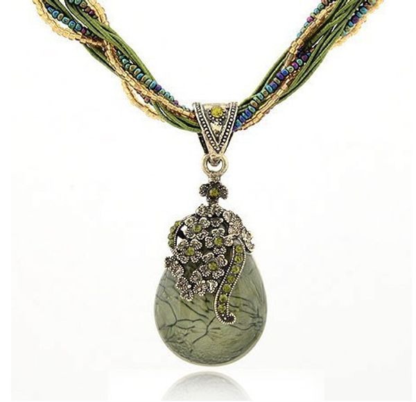 f&u new vintage women jewelry drop with flower crystal around bohemia style multilayer beads chain retro necklace #2072, Silver
f&u new vintage women jewelry drop with flower crystal around bohemia style multilayer beads chain retro necklace #2072, Silver