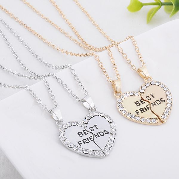 fashion friend forever series two-color gold and silver pendant necklace one half and a half girlfriend brother couple necklaces
fashion friend forever series two-color gold and silver pendant necklace one half and a half girlfriend brother couple necklaces