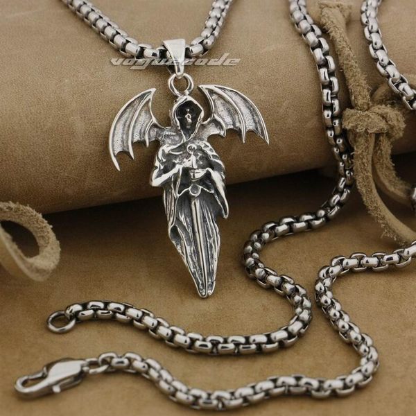linsion 925 sterling silver death wing sword mens biker punk pendant 9e024 stainless steel necklace 24 inches
linsion 925 sterling silver death wing sword mens biker punk pendant 9e024 stainless steel necklace 24 inches