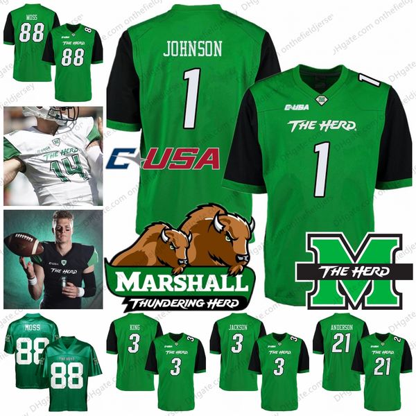 marshall thundering herd college football jersey 1 willie johnson 3 chris jackson 3 tyler king 21 anthony anderson 88 randy moss s-4xl, Black
marshall thundering herd college football jersey 1 willie johnson 3 chris jackson 3 tyler king 21 anthony anderson 88 randy moss s-4xl, Black