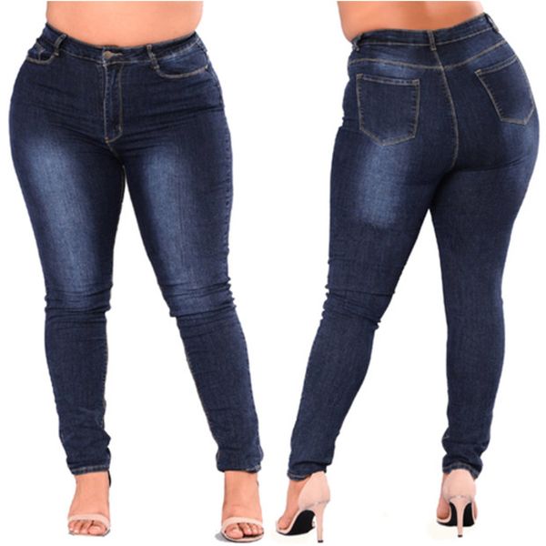 2018 fashion elastic big size jeans women ladies pants denim pants long trousers for big and tall, Blue
2018 fashion elastic big size jeans women ladies pants denim pants long trousers for big and tall, Blue