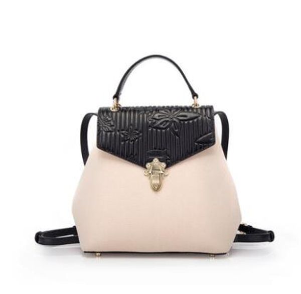 

naisibao 2018 new cowhide women genuine leather bag embossed fashion luxury handbag designer tote women leather shoulder bag