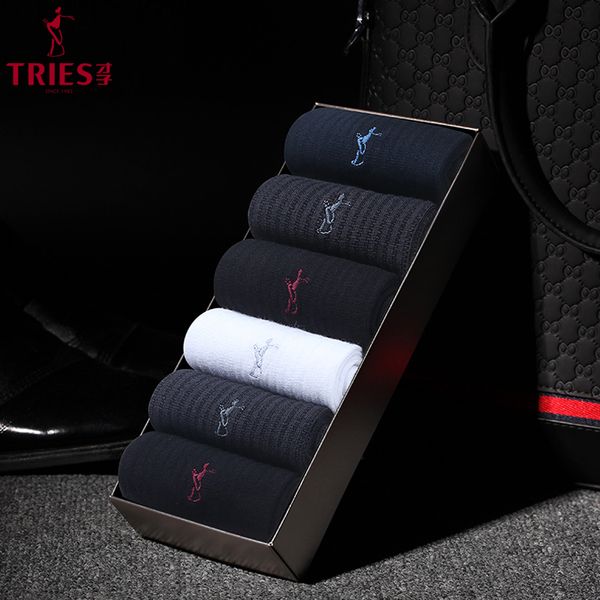 tries men brand fashion business socks 100% cotton breathable anti-bacterial business socks men casual long 6 pairs/lot, Black
tries men brand fashion business socks 100% cotton breathable anti-bacterial business socks men casual long 6 pairs/lot, Black