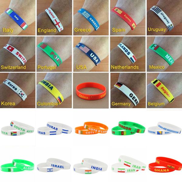 new arrival 2018world cup football flag wristband soccer fans silicone bracelet souvenir men sport wrist band bangle, Black
new arrival 2018world cup football flag wristband soccer fans silicone bracelet souvenir men sport wrist band bangle, Black