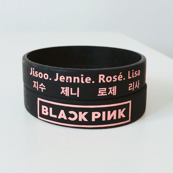 in stock 2018 pink with black logo k- with member name wristband silicone bracelets, Golden;silver
in stock 2018 pink with black logo k- with member name wristband silicone bracelets, Golden;silver