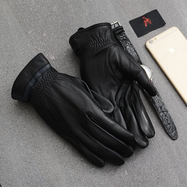 tonfur men' genuine leather gloves real sheepskin black touch screen gloves fashion brand winter warm mittens new tbwa566, Blue;gray
tonfur men' genuine leather gloves real sheepskin black touch screen gloves fashion brand winter warm mittens new tbwa566, Blue;gray