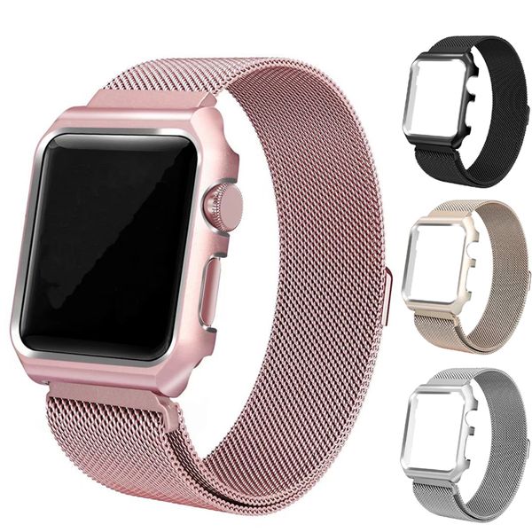 Stainless Steel Watchband for Apple iWatch Watch Band Strap+Cover Case for Apple Watch Series 1 2 3 iWatch 38mm/42mm
Stainless Steel Watchband for Apple iWatch Watch Band Strap+Cover Case for Apple Watch Series 1 2 3 iWatch 38mm/42mm