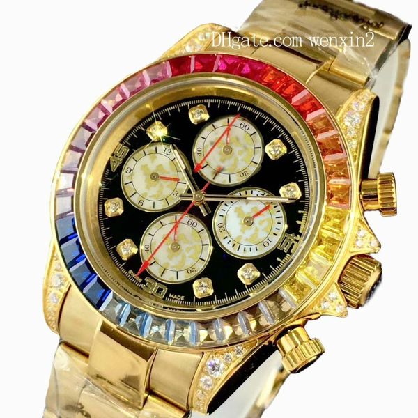5 color luxury watch rainbow ugar border 40mm diamond watche 116506 116500 tainle teel date 2813 automatic mechanical
5 color luxury watch rainbow ugar border 40mm diamond watche 116506 116500 tainle teel date 2813 automatic mechanical