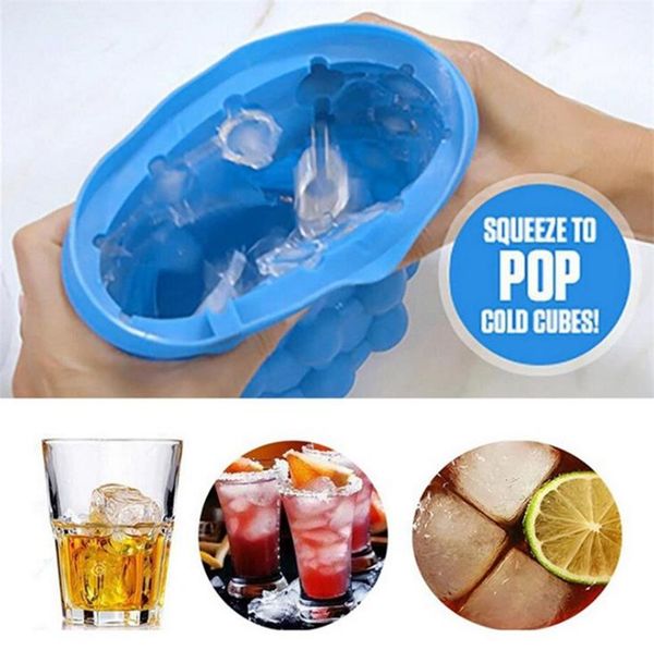 

12.5*13.5cm new ice buckets maker genie the revolutionary space saving ice cube maker ice genie kitchen tools i199