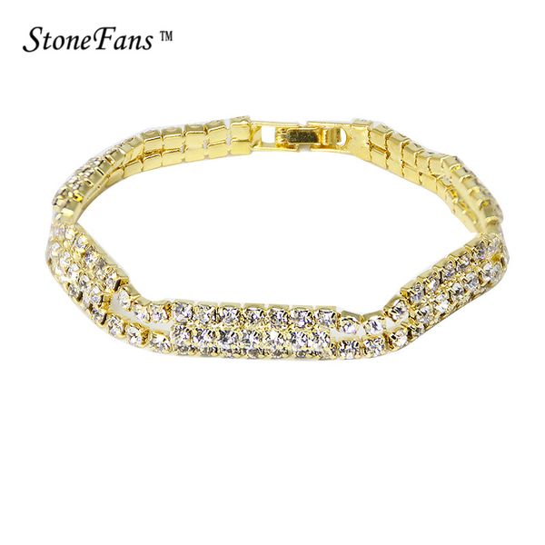 stonefans gold chain bracelet zircon tennis chain bracelet gold silver color copper material iced out row hip hop, Black
stonefans gold chain bracelet zircon tennis chain bracelet gold silver color copper material iced out row hip hop, Black
