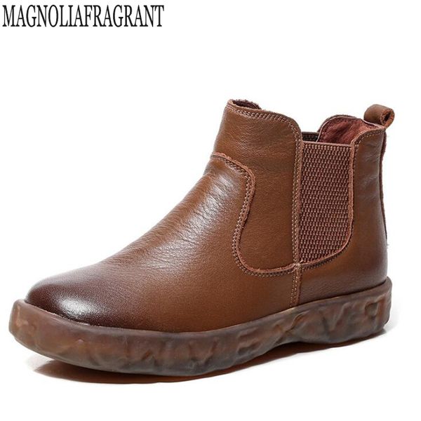 ankle boots vintage women boots fashion flat boot non-slip warm botas mujer handmade genuine leather women shoes mm114, Black
ankle boots vintage women boots fashion flat boot non-slip warm botas mujer handmade genuine leather women shoes mm114, Black