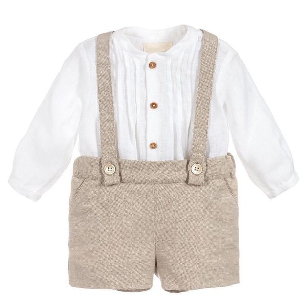Brand Baby Boy Clothes Set Boys Poly Cotton Christening Baptism Romper Outfit Infant Long Sleeve Shirt Short Overalls Birthday
Brand Baby Boy Clothes Set Boys Poly Cotton Christening Baptism Romper Outfit Infant Long Sleeve Shirt Short Overalls Birthday