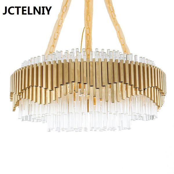 Modern light luxury chandelier fashion gold living room decoration Round chandelier bar rectangular crystal lights
Modern light luxury chandelier fashion gold living room decoration Round chandelier bar rectangular crystal lights