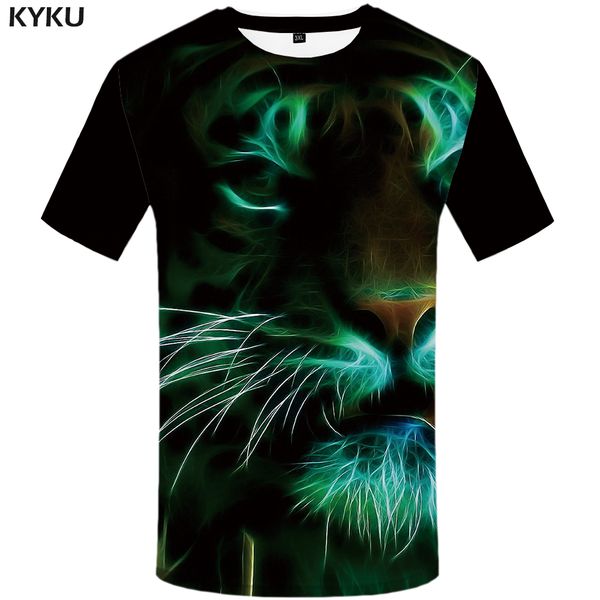 kyku brand tiger t-shirt animal clothes short sleeve shirt mens clothing 3d t shirt men 2018 summer funny t shirts fashion new, White;black
kyku brand tiger t-shirt animal clothes short sleeve shirt mens clothing 3d t shirt men 2018 summer funny t shirts fashion new, White;black