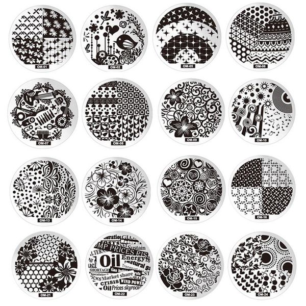 diy stainless steel nail art round plate printing plate transfer stamp template image plates nail stamp, White
diy stainless steel nail art round plate printing plate transfer stamp template image plates nail stamp, White