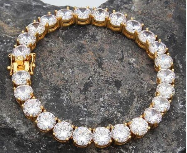 new style the bling king 1 row round cut cz 8mm tennis bracelet gold silver tone 22cm copper cubic zirconia mens hip hop jewelry, Golden;silver
new style the bling king 1 row round cut cz 8mm tennis bracelet gold silver tone 22cm copper cubic zirconia mens hip hop jewelry, Golden;silver