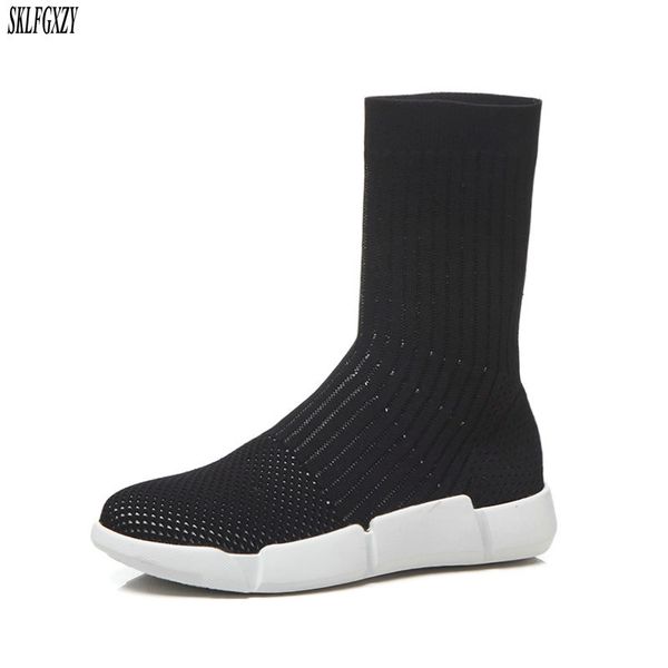 sklfcxzy 2018 new knitting sock boots arrival fashion brand women boots flat street girls women shoes, Black
sklfcxzy 2018 new knitting sock boots arrival fashion brand women boots flat street girls women shoes, Black