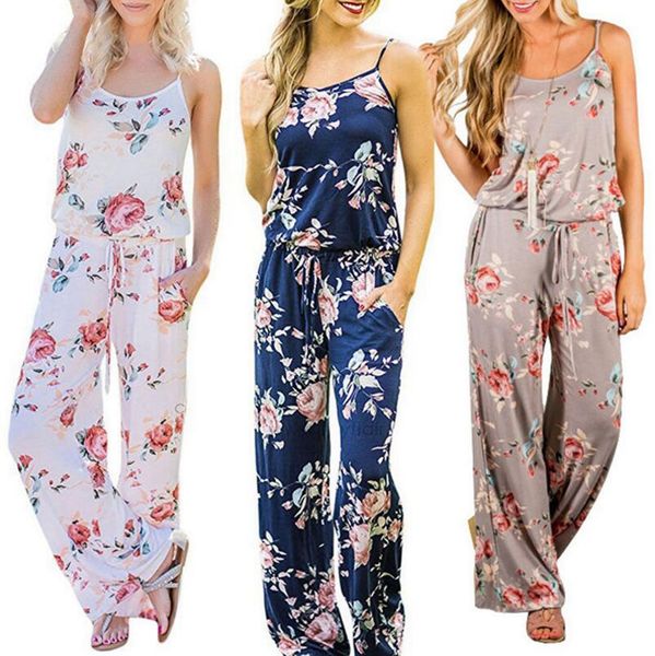Women Spaghetti Strap Floral Print Romper Jumpsuit Sleeveless Beach Playsuit Boho Summer Jumpsuits Long Pants 3 Colors OOA4330
Women Spaghetti Strap Floral Print Romper Jumpsuit Sleeveless Beach Playsuit Boho Summer Jumpsuits Long Pants 3 Colors OOA4330