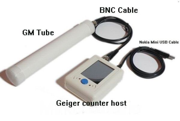 Digital Geiger Counter Nuclear Radiation Detector Meter Radioactive Particle Counters + Nokia Mini USB Cable + BNC Cable + GM Tube
Digital Geiger Counter Nuclear Radiation Detector Meter Radioactive Particle Counters + Nokia Mini USB Cable + BNC Cable + GM Tube
