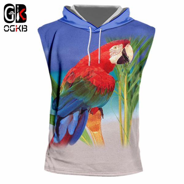 ogkb 2018 summer cool tank with hood women/mens funny print tropical parrot 3d cap vest singlets man casual sleeveless hoody, White;black
ogkb 2018 summer cool tank with hood women/mens funny print tropical parrot 3d cap vest singlets man casual sleeveless hoody, White;black