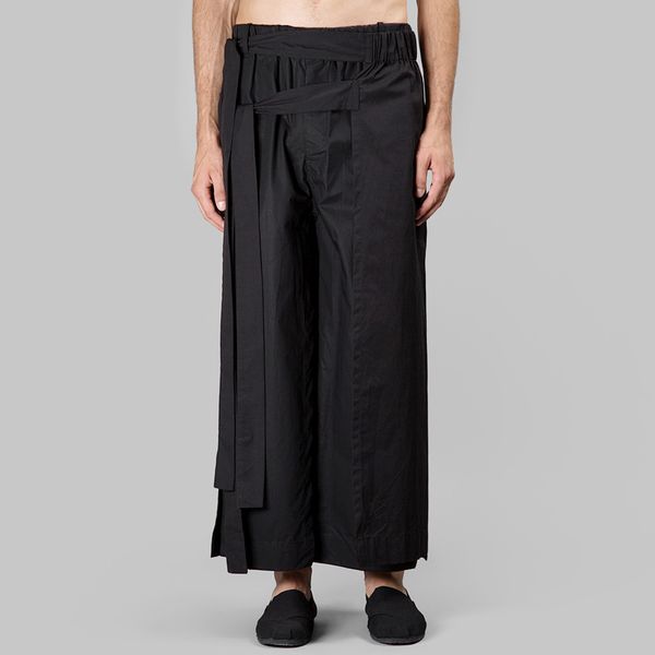 new men's hair stylist fashion multi-layer deconstruction design men trousers nine loose pants plus size costumes 27-45, Black
new men's hair stylist fashion multi-layer deconstruction design men trousers nine loose pants plus size costumes 27-45, Black