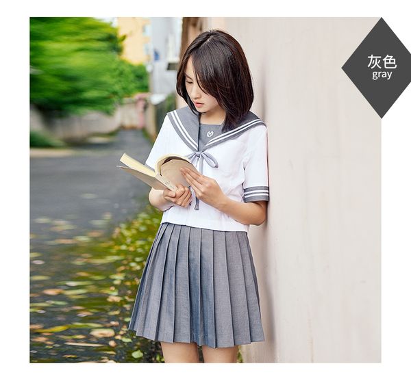 uniform suit orthodox japanese school uniform summer dress girl sailor suit class suit, Red
uniform suit orthodox japanese school uniform summer dress girl sailor suit class suit, Red