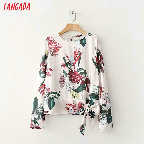 tangada fashion 2018 women tunic shirt elegant floral print bow sashes blouse o-neck long sleeve shirt casual xd305, White
tangada fashion 2018 women tunic shirt elegant floral print bow sashes blouse o-neck long sleeve shirt casual xd305, White