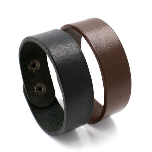 handmade fashion simple brown black color leather charm bracelets retro punk bangles for men jewelry decor, Golden;silver
handmade fashion simple brown black color leather charm bracelets retro punk bangles for men jewelry decor, Golden;silver