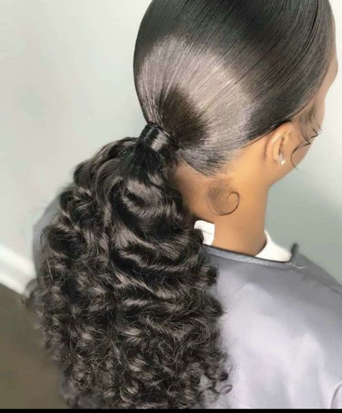 100g-160g human hair ponytail hairpieces clip in fahsion curly human hair drawstring ponytail hair extension for black women 10-22inch 1b
100g-160g human hair ponytail hairpieces clip in fahsion curly human hair drawstring ponytail hair extension for black women 10-22inch 1b