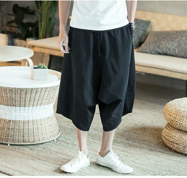 men's siam japanese samurai style boho casual for hip hop sarouel dance baggy trouser pantalon harem baggy hakama pants, Black
men's siam japanese samurai style boho casual for hip hop sarouel dance baggy trouser pantalon harem baggy hakama pants, Black