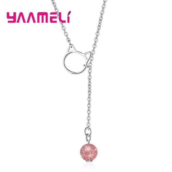 yaameli new vintage cute cat shape pendant necklace pink beads pendant necklace for women 925 sterling silver jewelry sale
yaameli new vintage cute cat shape pendant necklace pink beads pendant necklace for women 925 sterling silver jewelry sale