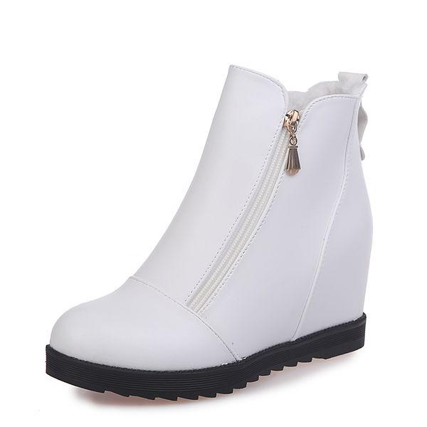 2018 new fashion ankle women's rain boots autumn comfortable zipper shoes woman height increasing heels office ladies footwear, Black;red
2018 new fashion ankle women's rain boots autumn comfortable zipper shoes woman height increasing heels office ladies footwear, Black;red
