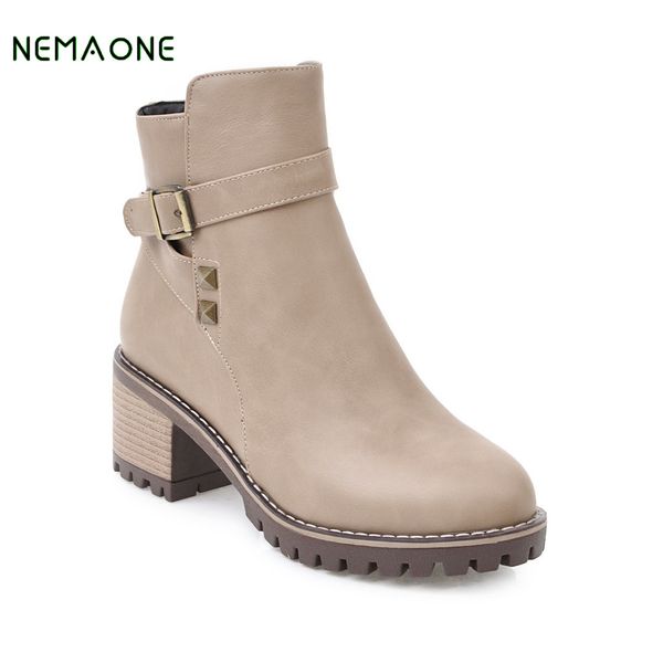 nemaone women fashion fur ankle boots square heels round toe plus size casual shoes short booties for winter, Black
nemaone women fashion fur ankle boots square heels round toe plus size casual shoes short booties for winter, Black